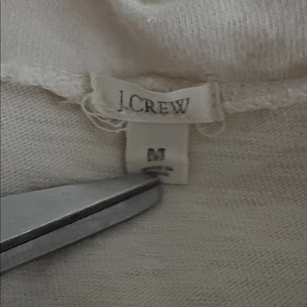 J. Crew Painter Tee Striped Turtleneck Button-Detail Size Medium